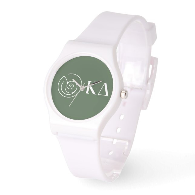 Kappa Delta Sorority Greek Letters Logo Design Watch (Angle)