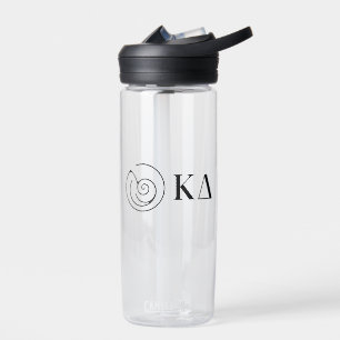 Kappa Delta Sorority Greek Letters Logo Design Water Bottle