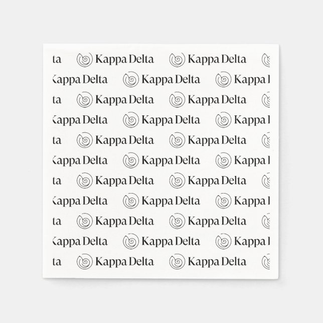 Kappa Delta Sorority Official Logo Design 3 Napkins (Front)