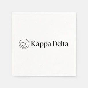 Kappa Delta Sorority Official Logo Design 3 Napkins