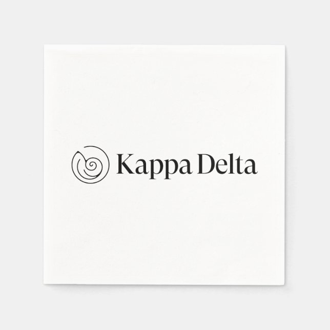 Kappa Delta Sorority Official Logo Design 3 Napkins (Front)