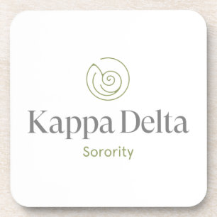 Kappa Delta Sorority Official Logo Design Beverage Coaster