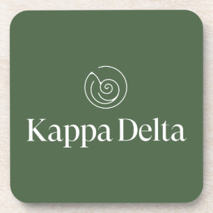 Kappa Delta Sorority Official Logo Design Beverage Coaster