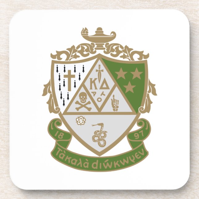 Kappa Delta Sorority Official Logo Design Beverage Coaster (Front)