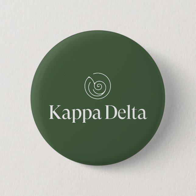 Kappa Delta Sorority Official Logo Design Button (Front)