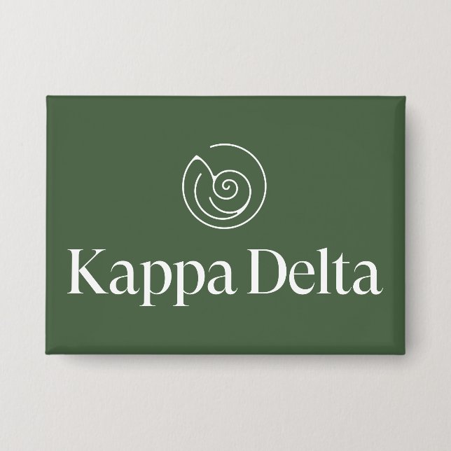 Kappa Delta Sorority Official Logo Design Button (Front)