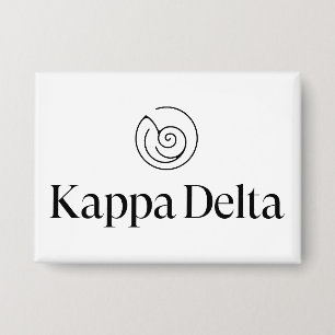 Kappa Delta Sorority Official Logo Design Button