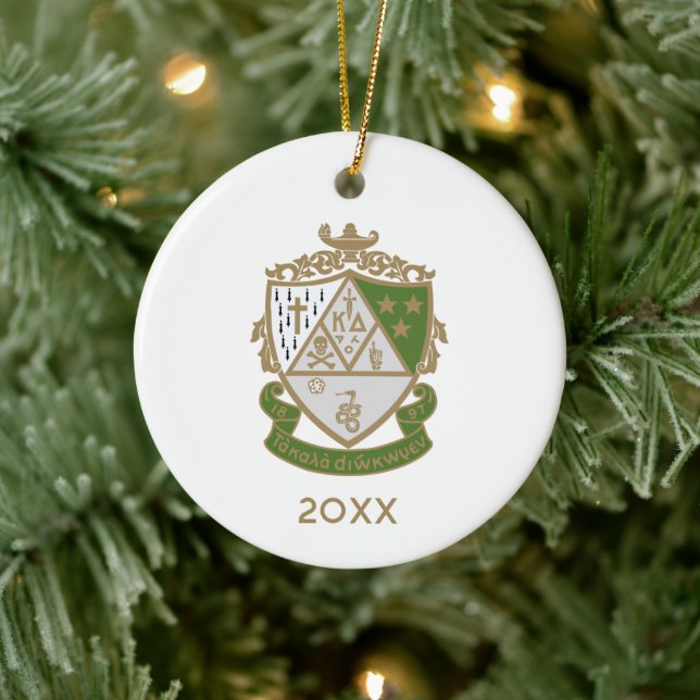 Kappa Delta Sorority Official Logo Design Ceramic Ornament (Tree)