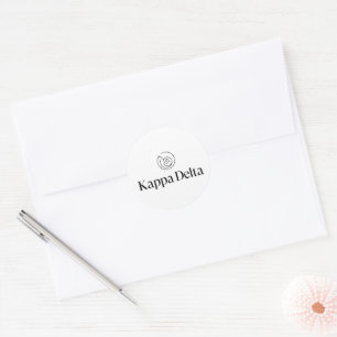 Kappa Delta Sorority Official Logo Design Classic Round Sticker