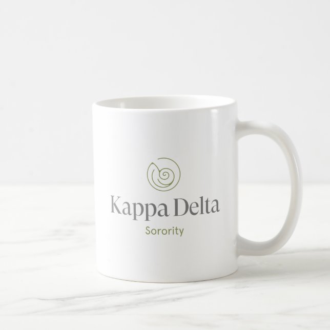 Kappa Delta Sorority Official Logo Design Coffee Mug (Right)