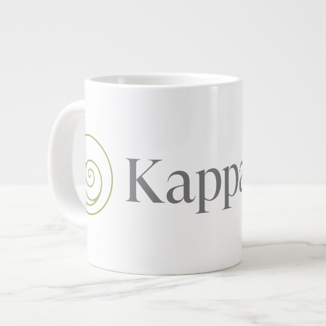 Kappa Delta Sorority Official Logo Design Giant Coffee Mug (Front Left)