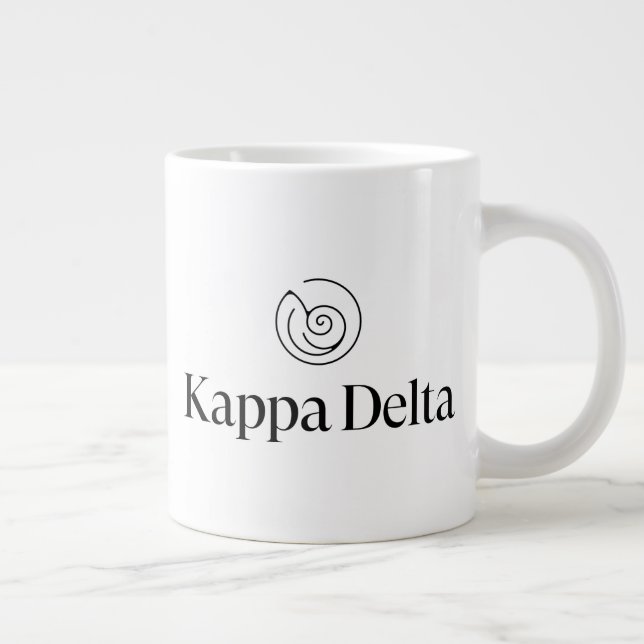 Kappa Delta Sorority Official Logo Design Giant Coffee Mug (Right)