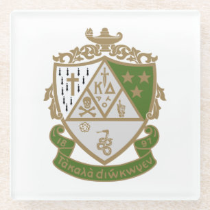 Kappa Delta Sorority Official Logo Design Glass Coaster