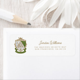 Kappa Delta Sorority Official Logo Design Label