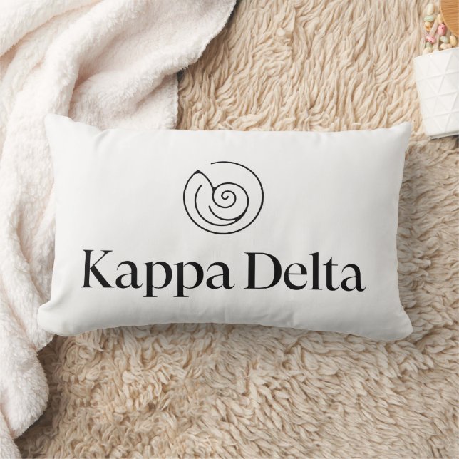 Kappa Delta Sorority Official Logo Design Lumbar Pillow (Blanket)
