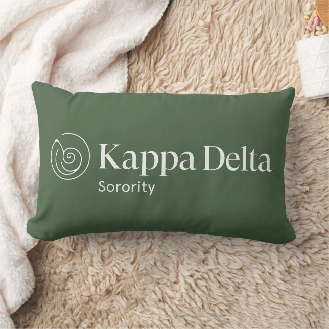 Kappa Delta Sorority Official Logo Design Lumbar Pillow (Blanket)