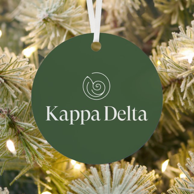 Kappa Delta Sorority Official Logo Design Metal Ornament (Insitu)