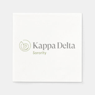 Kappa Delta Sorority Official Logo Design Napkins