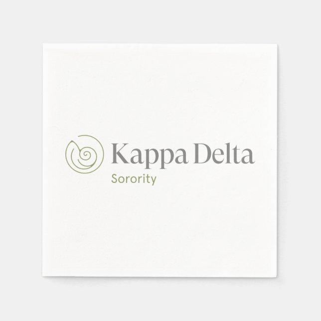 Kappa Delta Sorority Official Logo Design Napkins (Front)