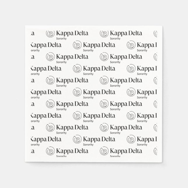 Kappa Delta Sorority Official Logo Design Napkins (Front)