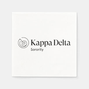 Kappa Delta Sorority Official Logo Design Napkins