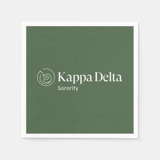 Kappa Delta Sorority Official Logo Design Napkins (Front)