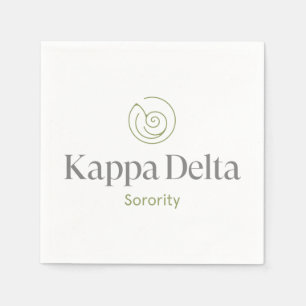 Kappa Delta Sorority Official Logo Design Napkins