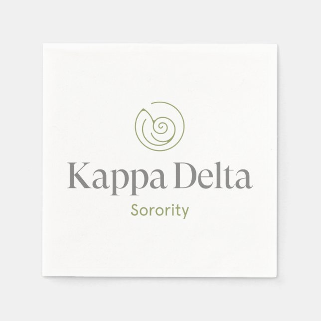 Kappa Delta Sorority Official Logo Design Napkins (Front)