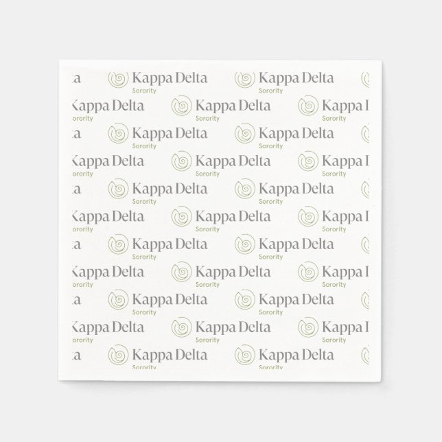 Kappa Delta Sorority Official Logo Design Napkins (Front)