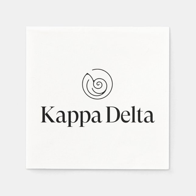 Kappa Delta Sorority Official Logo Design Napkins (Front)
