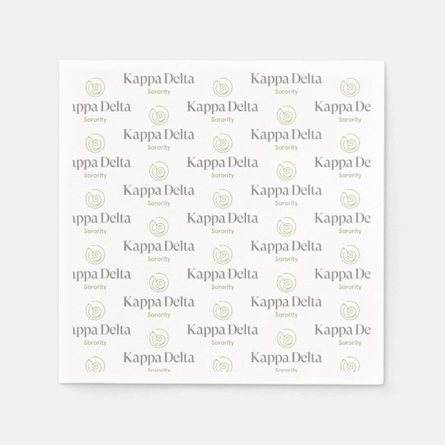 Kappa Delta Sorority Official Logo Design Napkins (Front)