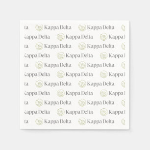 Kappa Delta Sorority Official Logo Design Napkins