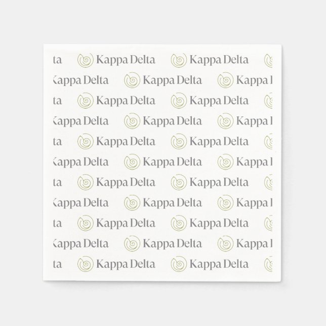 Kappa Delta Sorority Official Logo Design Napkins (Front)