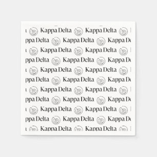 Kappa Delta Sorority Official Logo Design Napkins