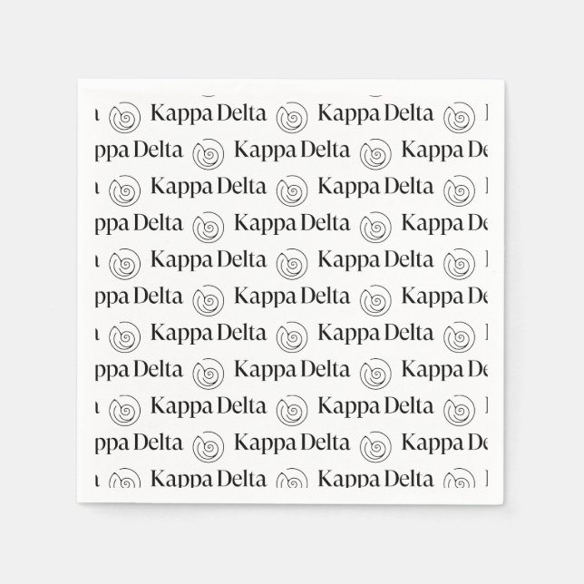 Kappa Delta Sorority Official Logo Design Napkins (Front)