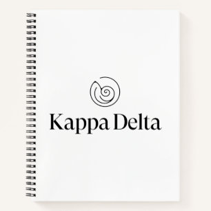 Kappa Delta Sorority Official Logo Design Notebook