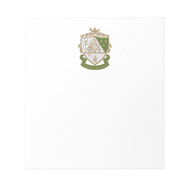Kappa Delta Sorority Official Logo Design Notepad (Front)