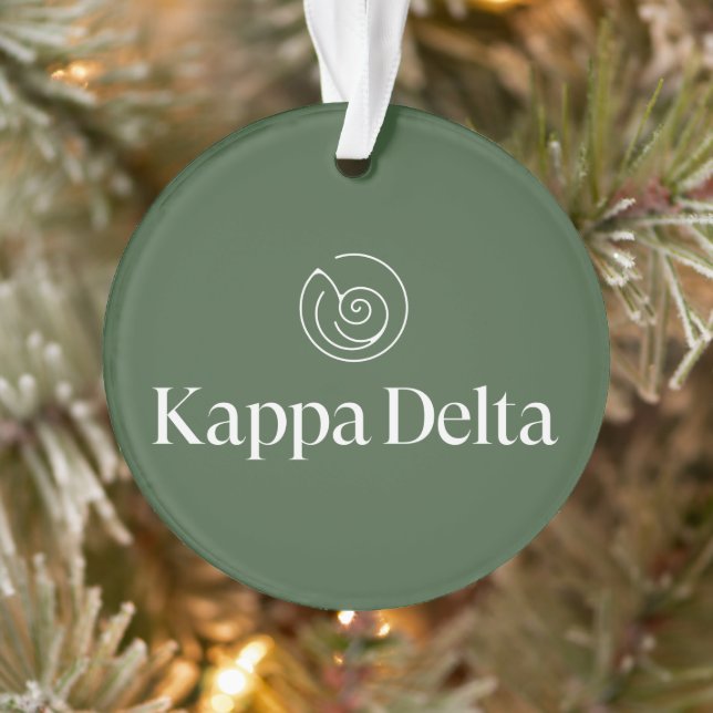 Kappa Delta Sorority Official Logo Design Ornament (Tree)