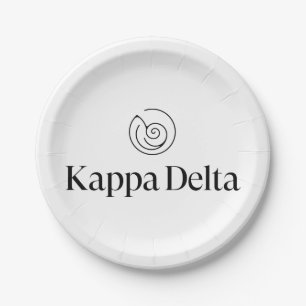 Kappa Delta Sorority Official Logo Design Paper Plates