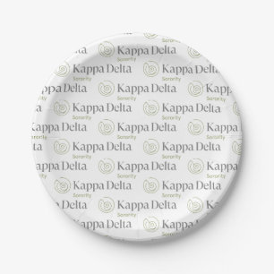 Kappa Delta Sorority Official Logo Design Paper Plates