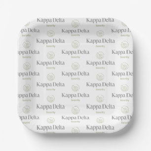 Kappa Delta Sorority Official Logo Design Paper Plates