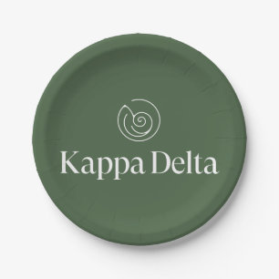 Kappa Delta Sorority Official Logo Design Paper Plates