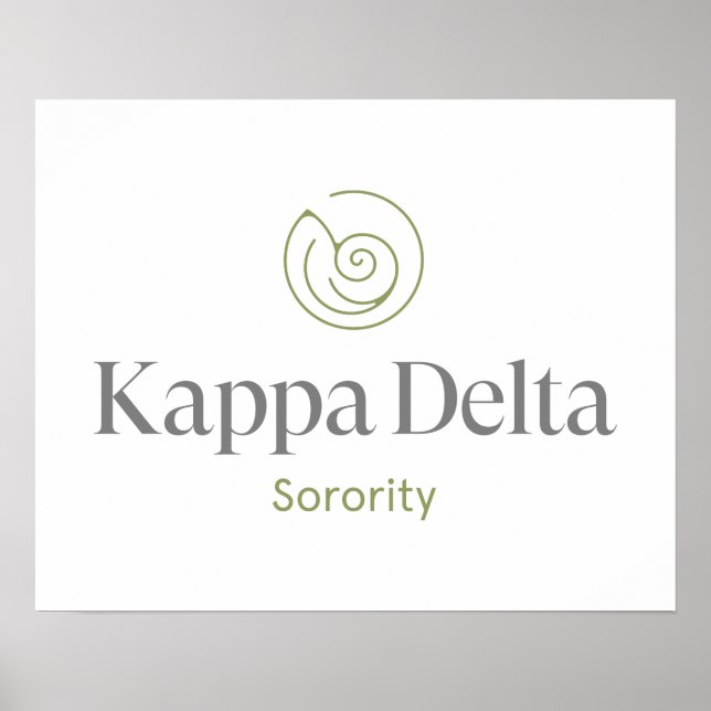 Kappa Delta Sorority Official Logo Design Poster (Front)