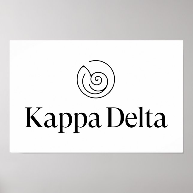 Kappa Delta Sorority Official Logo Design Poster (Front)