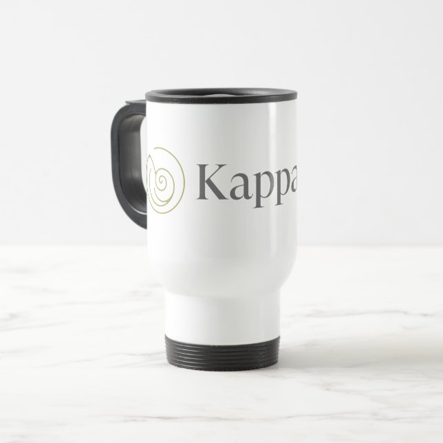 Kappa Delta Sorority Official Logo Design Travel Mug (Front Left)