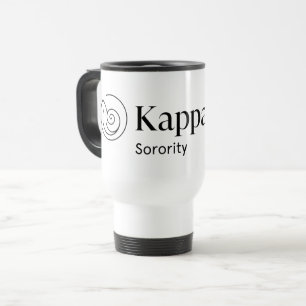 Kappa Delta Sorority Official Logo Design Travel Mug