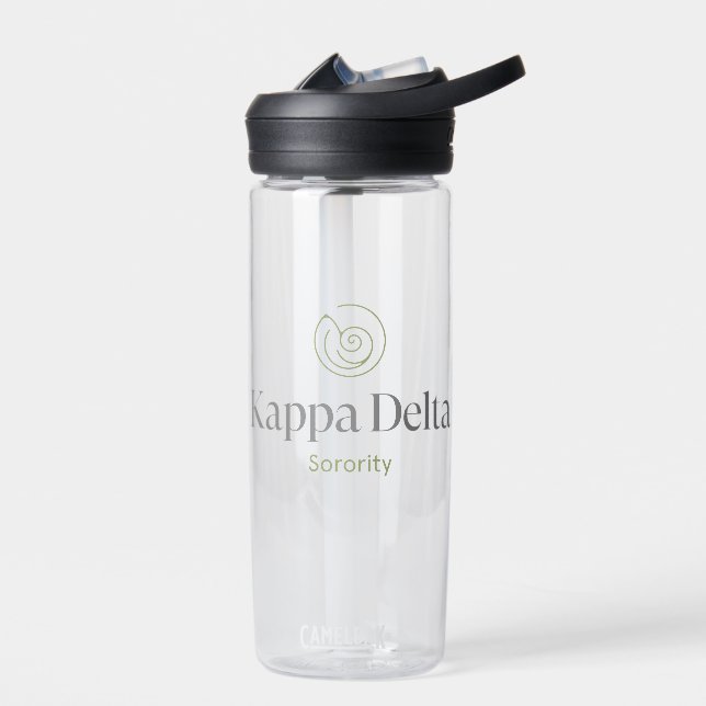 Kappa Delta Sorority Official Logo Design Water Bottle (Left)