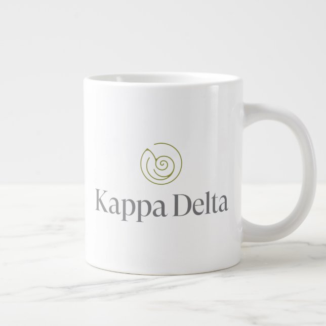 Kappa Delta Sorority Official Logo Giant Coffee Mug (Right)
