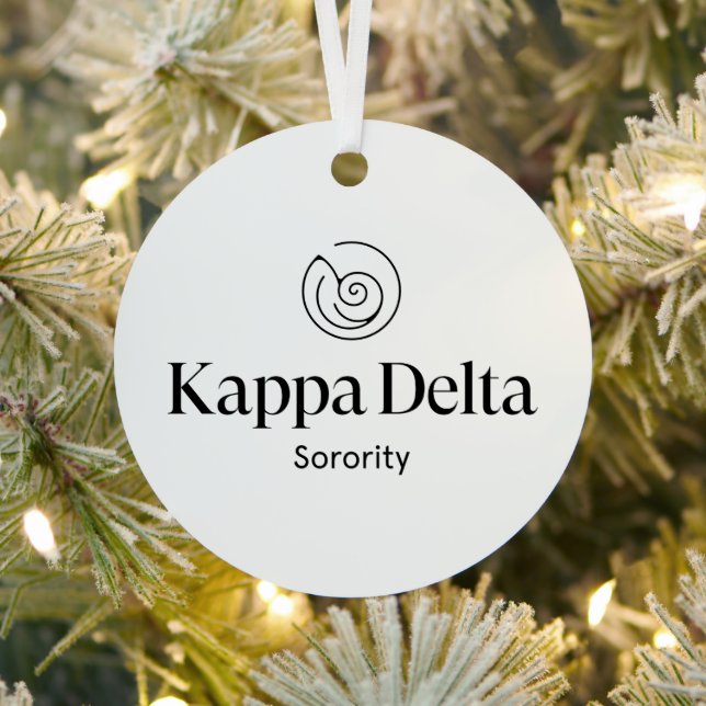 Kappa Delta Sorority Official Logo Metal Ornament (Insitu)
