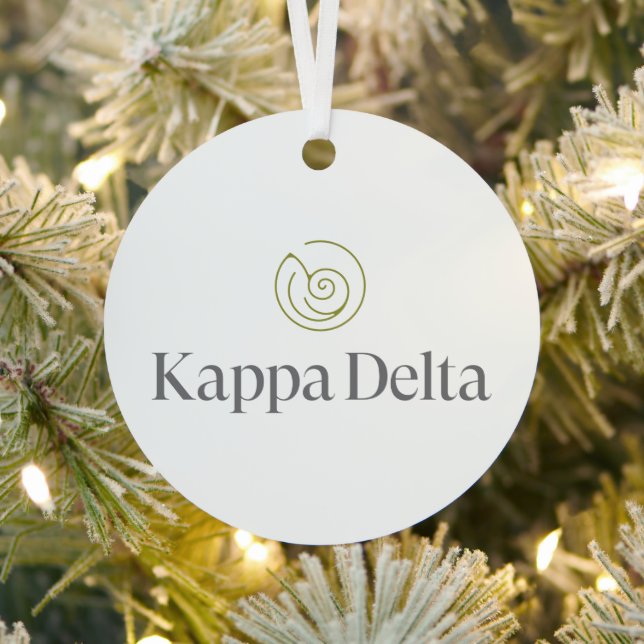 Kappa Delta Sorority Official Logo Metal Ornament (Insitu)